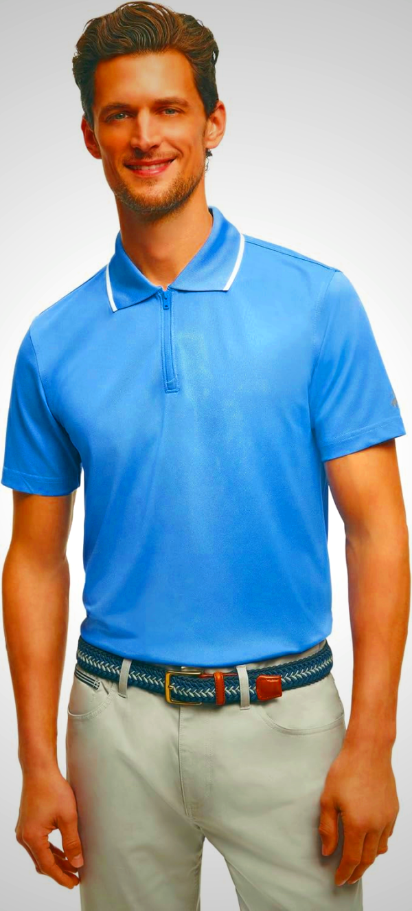 Brooks Brothers Mens Performance Stretch Short Sleeve Pique Golf Polo Shirt