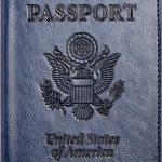 Passport and Vaccine Card Holder Combo, Passport Holder with Vaccine Card Slot, Passport Wallet, Passport Cover, Passport Case, Passport Holder for Women and Men(AB-Dark blue) anduril