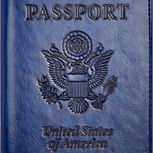 Passport and Vaccine Card Holder Combo, Passport Holder with Vaccine Card Slot, Passport Wallet, Passport Cover, Passport Case, Passport Holder for Women and Men(AB-Dark blue)