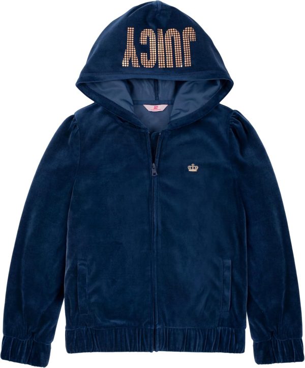 Juicy Couture girls Plush Velour Sweatshirt-0