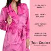 Juicy Couture Women's Super Soft Luxe Plush Shawl Collar Robe-4