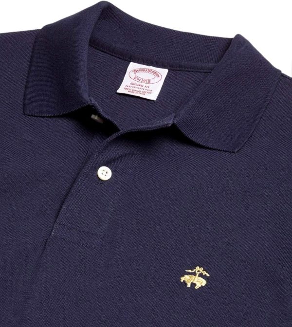 Brooks Brothers Golden Fleece Original Fit Performance Polo Shirt (L, Navy) golden doodle