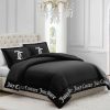 Juicy Couture - Comforter Set - Gothic Design Bedding - Full/Queen - 3 Piece Set Includes (1) 90" x 92" Comforter and (2) 20" x 26" Shams - Wrinkle Resistant - Premium Bedroom Decor - Black-4