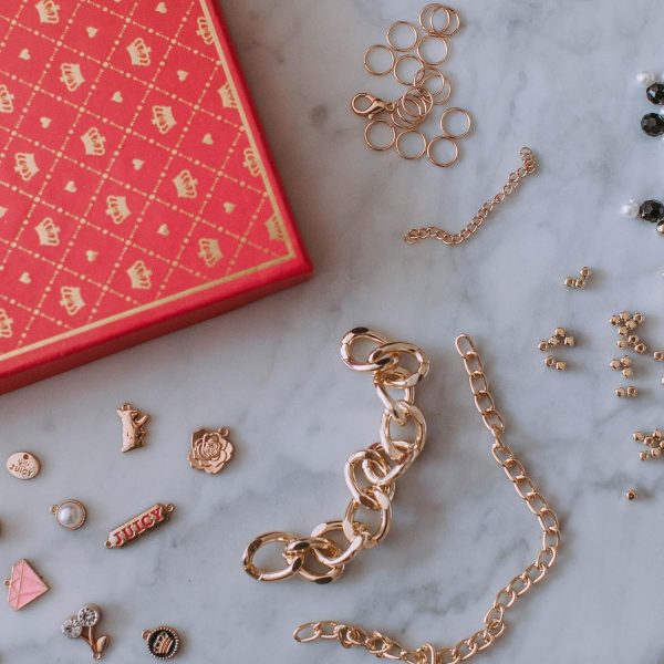 Make It Real: Juicy Coture Chains & Charms, DIY Bracelet Kit, Includes 12 Juicy Coture Charms, Makes Up to 5 Bracelets, Helps Young Girls Develop Fine Motor & Visual Skills, for Ages 8 and up-4