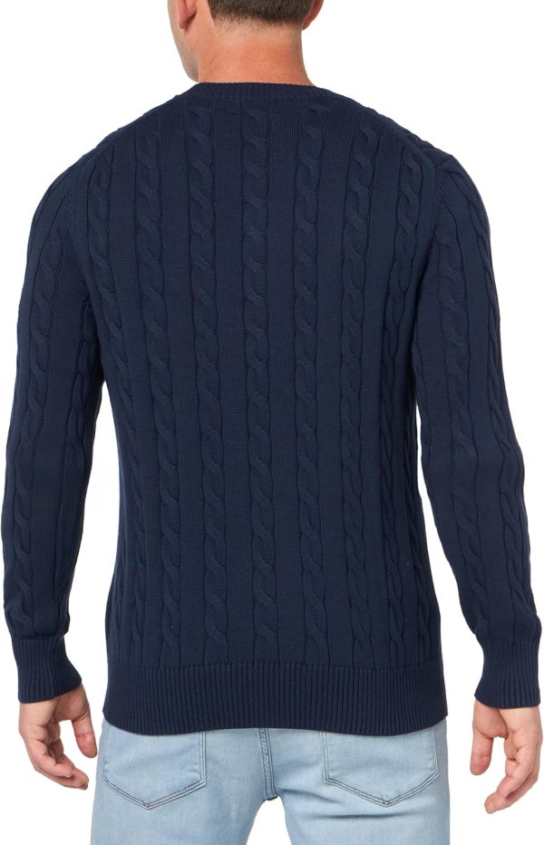 Brooks Brothers Men's Cotton Cable Crew Neck Sweater-1