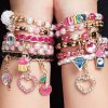 Make It Real - Juicy Couture Pink and Precious Bracelets - DIY Charm Bracelet Kit with Beads for Tween Jewelry Making - Jewelry Making Kit for Girls-3