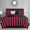 Juicy Couture Cabana Stripe Reversible Bedding Set - Queen/Full Size - Black and Hot Pink Stripe Print – 6 Piece Set – Includes 1 90" x 90" Comforter, 3 Decorative Pillows, 2 Shams reversible compromise of physiological resilience by accumulation of heteroplasmic mtdna mutations