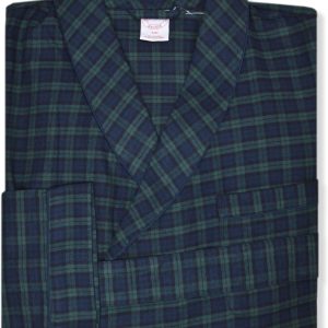 Brooks Brothers Mens Tartan Plaids Flannel Cotton Knee Length Robe with Belt, brooks ghost