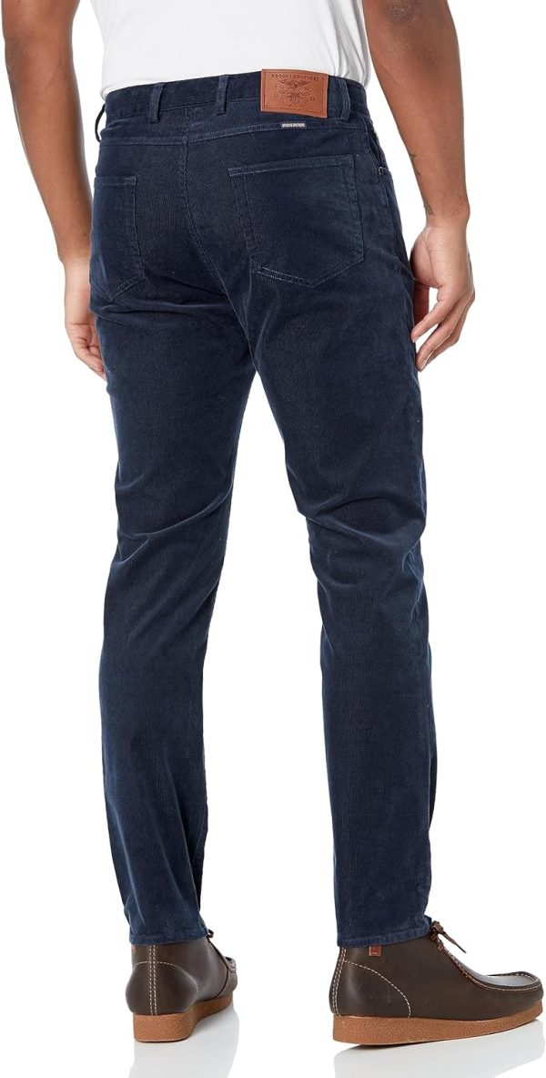 Brooks Brothers Mens Slim Fit Stretch Five-Pocket Corduroy Pants fitline