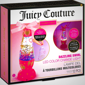 Make It Real: Juicy Couture Dazzling Swirl LED Color Change Light - Light Colors, Water Spins, Fill-Decorate-Enjoy, Room Décor, Girls & Kids Age 8+