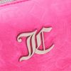Juicy Couture Hot Pink Makeup Bag Cosmetics Organizer Travel Essentials Zip Top Wedge Velour Heart Crown hot topic