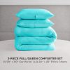 Juicy Couture Blue Crush Velour Full/Queen Comforter Set - 3 Piece Luxury Bedding Ensemble-1
