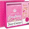 Make It Real Juicy Couture Boxed Journal Pen Set - Princess of Everything, Pink & Gold Glitter, w/Pen & Stickers, Diary for Girls Kids Tweens Teens juicy juice