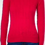 Brooks Brothers Womens Cashmere Wool Cable Crewneck Sweater