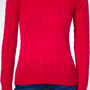 Brooks Brothers Womens Cashmere Wool Cable Crewneck Sweater
