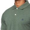 Brooks Brothers Mens Cotton Pique Stretch Logo Short Sleeve Polo Shirt cottonwood
