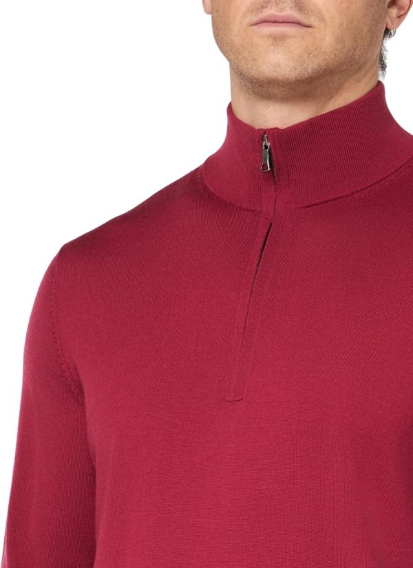 Brooks Brothers Mens Merino Wool Half-Zip Sweater-2