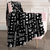 Juicy Couture - Throw Blanket | Crown Royal | Plush and Cozy | Decorative Blankets for Sofas, Chairs and Beds| Luxurious and Soft | Chic Home Decor | Measures 50" x 70" | Black/White-2