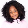 Juicy Couture Girls Coat, Faux Fur Hooded Winter Jacket, Warm Padded Parka Hoodie, Kids Heavyweight Winter Coat-3