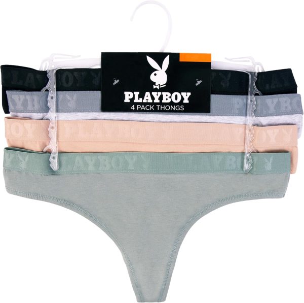 Playboy Women's Juniors Ladies Bunny Print Underwear and Sports Bra Sets in Sizes XXS-XL ladies code