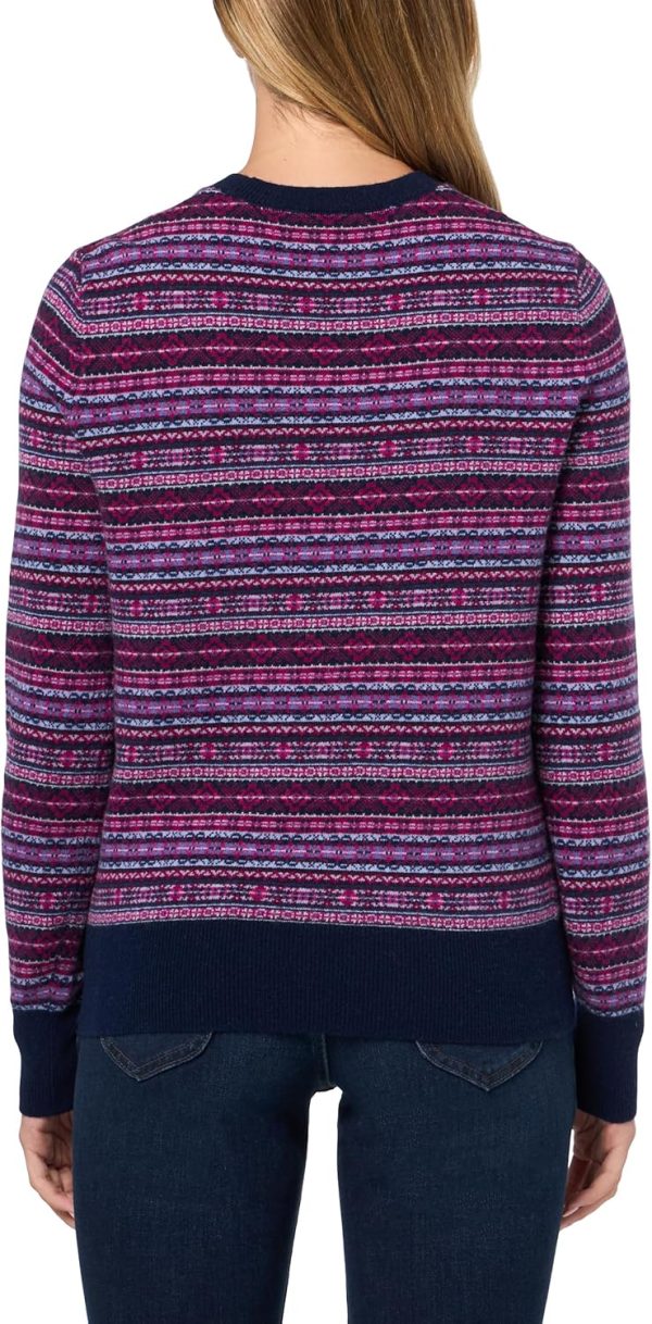 Brooks Brothers Womens Merino Wool Fairisle Pattern Sweater-1