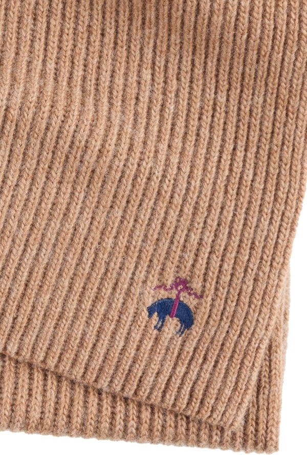 Brooks Brothers Signature Wool and Cashmere Ribbed Knit Scarf for Men - Men's Luxury Winter Scarf, 68-inches x 10-inches brooks glycerin max