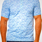 Brooks Brothers Mens KNT Perf Hawaii Print Polo