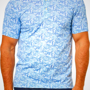 Brooks Brothers Mens KNT Perf Hawaii Print Polo