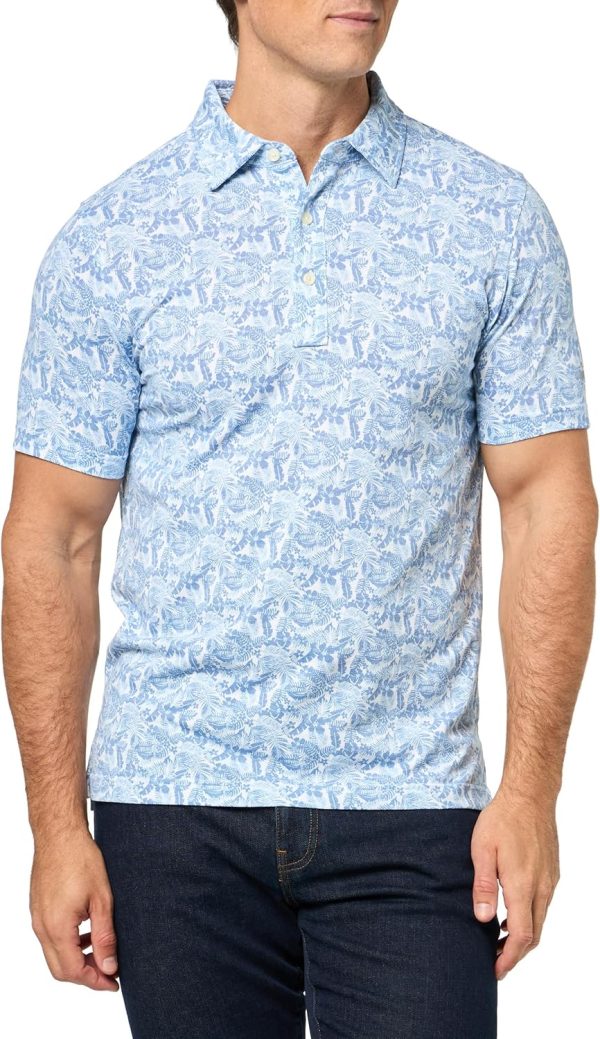 Brooks Brothers Mens KNT Perf Hawaii Print Polo-0