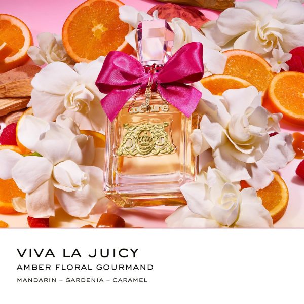 Juicy Couture Viva La Juicy Eau De Parfum Spray, Women's Perfume with Notes of Mandarin, Gardenia & Caramel, Floral & Sweet, Gift for Her juicy seafood restaurant