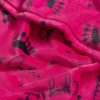 Juicy Couture Luxurious Throw Blanket for Couch - 50” x 70” Inches - Crown Royal Blanket - Plush & Cozy Throw Blanket - Decorative Blankets for Sofas, Throws for Chairs, and Beds – Hot Pink-4
