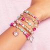 Make It Real - Juicy Couture Mini Crystal Sunshine - DIY Charm Bracelet Making Kit - Friendship Bracelet Kit with Swarovski Crystal Charms - Arts & Crafts Bead Kit for Girls - Makes 5 Bracelets - in english