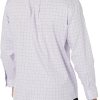 Brooks Brothers Mens Non-Iron Stretch Pinpoint Ainsley Spread Collar Plaid Dress Shirt non iron shirt women