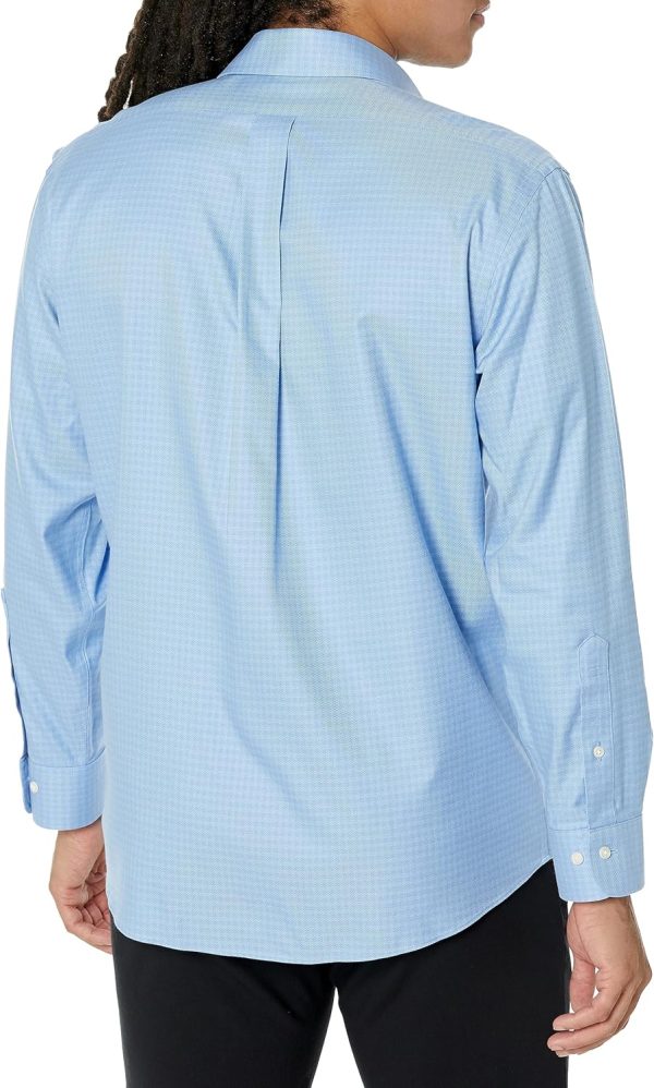 Brooks Brothers Mens Non-Iron Stretch Dobby Ainsley Spread Collar Check Dress Shirtdress Shirt brothers