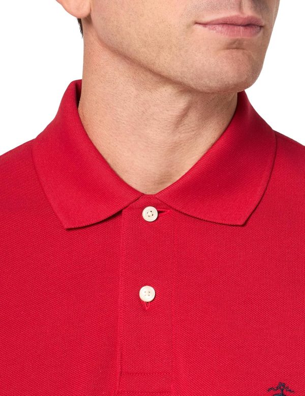 Brooks Brothers Mens Long Sleeve Cotton Pique Stretch Logo Polo Shirt sleeve