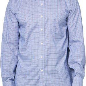 Brooks Brothers Mens Regular Fit Stretch Supima Cotton Non-Iron Pinpoint Oxford Button Down Collar Long Sleeve Polo regular