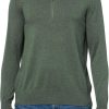 Brooks Brothers Mens Supima Cotton Half-Zip Long Sleeve Sweater cottonwood