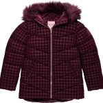 Juicy Couture Girls Coat, Faux Fur Hooded Winter Jacket, Warm Padded Parka Hoodie, Kids Heavyweight Winter Coat faux pas