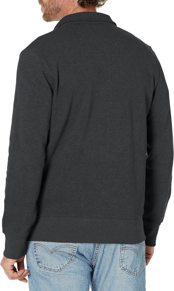 Brooks Brothers mens Ribbed French Terry Half-zip Long Sleeve Sweatshirt brothers conflict