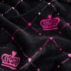 Juicy Couture Elegant Crown Diamond Ombre 50" x 70" Plush Throw Blanket, Black - Decorative Blankets for Sofas, Throws for Chairs, and Beds-3