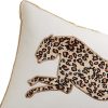 Juicy Couture – Decorative Accent Pillow Velvet Safari Leopard Premium Reversible Throw Pillow Living Room and Bedroom Décor Measures 14" x 24" Cheetah on White pillow block bearing
