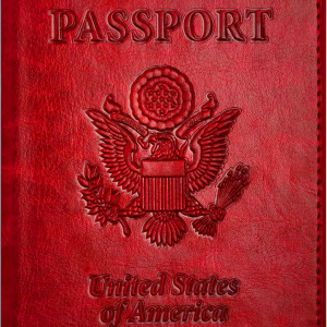 Passport and Vaccine Card Holder Combo with Vaccine Card Slot, Passport Wallet/ Cover/Case/Holder for Women and Men(AC-Wine red)