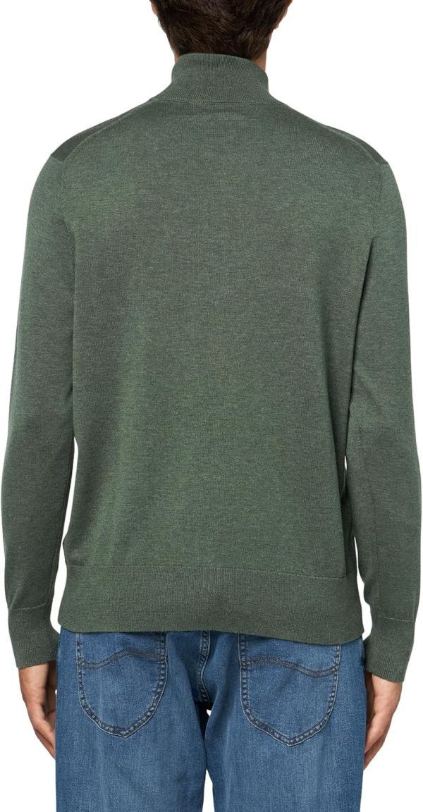 Brooks Brothers Mens Supima Cotton Half-Zip Long Sleeve Sweater mensa