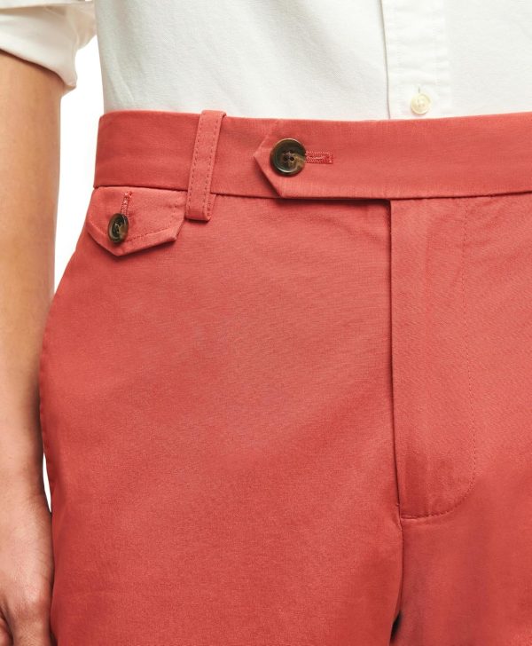 Brooks Brothers Men's Cotton Poplin Slim Fit Stretch Chino Pants cotton swab
