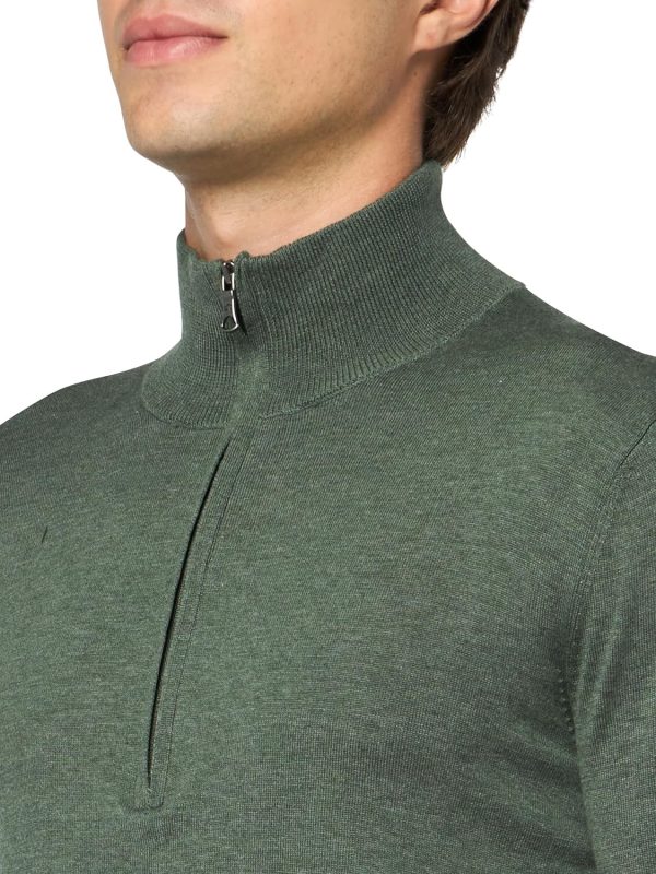 Brooks Brothers Mens Supima Cotton Half-Zip Long Sleeve Sweater brooks ghost