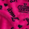 Juicy Couture Logo Crown 50" x 70" Plush Throw Blanket, Hot Pink - Decorative Blankets for Sofas, Throws for Chairs, and Beds-3