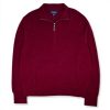 Brooks Brothers Men's Cashmere Wool Blend Half Zip Sweatshirt Sweater