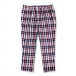Brooks Brothers Men's Cotton Drawstring Pajama Pants - Pink Multi Plaid