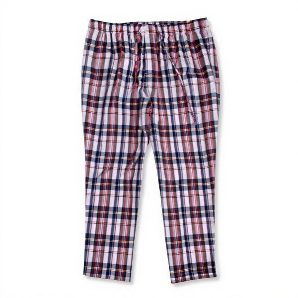 Brooks Brothers Men's Cotton Drawstring Pajama Pants - Pink Multi Plaid