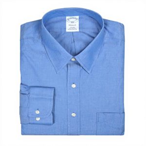 Brooks Brothers Men's Regular Fit Point Collar Cotton Dress Shirt